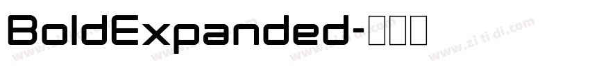 BoldExpanded字体转换