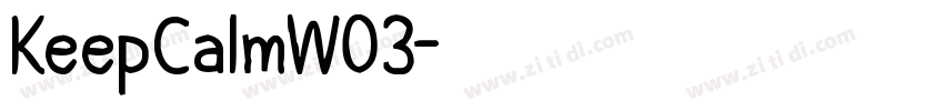 KeepCalmW03字体转换