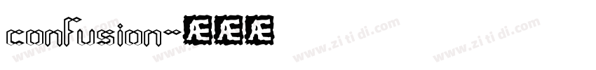 confusion字体转换