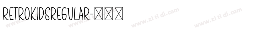 RetroKidsRegular字体转换