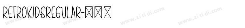 RetroKidsRegular字体转换