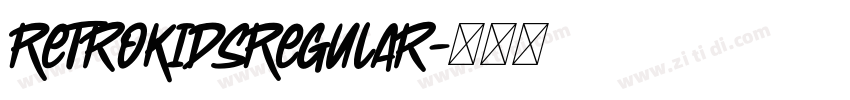 RetroKidsRegular字体转换