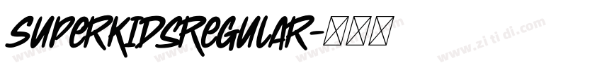 SuperKidsRegular字体转换