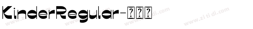 KinderRegular字体转换