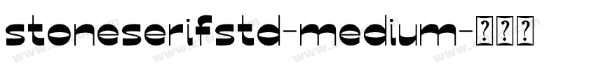 stoneserifstd-medium字体转换