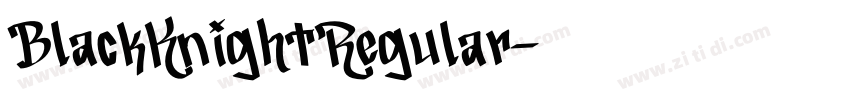 BlackKnightRegular字体转换