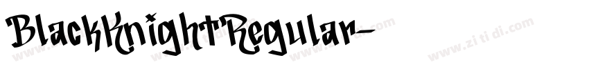 BlackKnightRegular字体转换