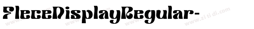 FleceDisplayRegular字体转换