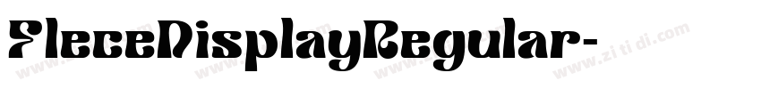 FleceDisplayRegular字体转换