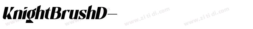 KnightBrushD字体转换