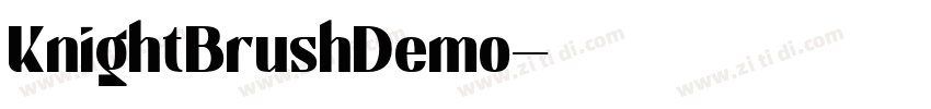 KnightBrushDemo字体转换