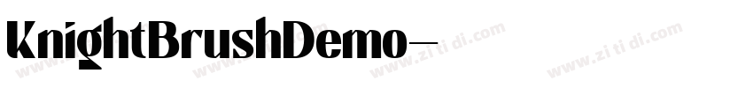 KnightBrushDemo字体转换