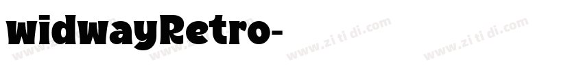 widwayRetro字体转换