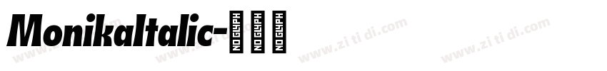MonikaItalic字体转换
