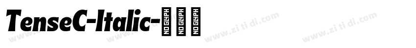 TenseC-Italic字体转换