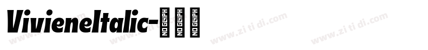 VivieneItalic字体转换