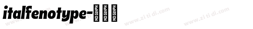 italfenotype字体转换