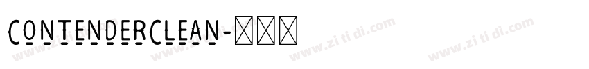 ContenderClean字体转换