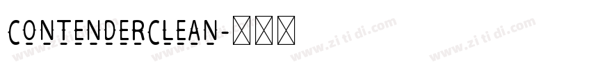 ContenderClean字体转换