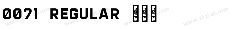 0071-Regular字体转换