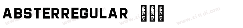 ABSTERRegular字体转换