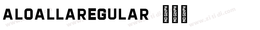 ALOALLARegular字体转换