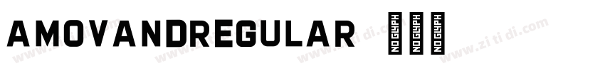 AMOVANDRegular字体转换