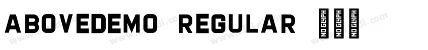 AboveDEMO-Regular字体转换