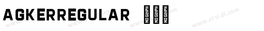 AgkerRegular字体转换