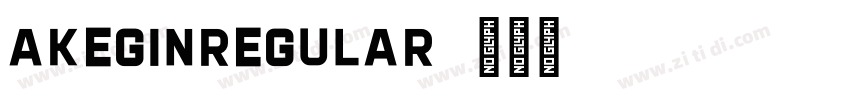 AkeginRegular字体转换