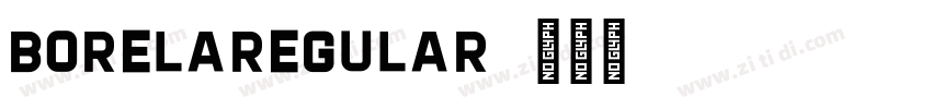 BORELARegular字体转换