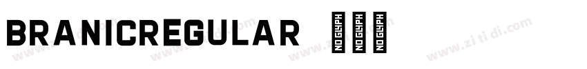BRANICRegular字体转换