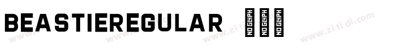 BeastieRegular字体转换