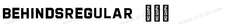 BehindsRegular字体转换