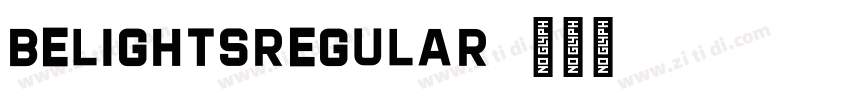 BelightsRegular字体转换