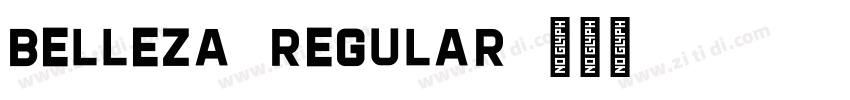 Belleza-Regular字体转换