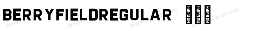 BerryfieldRegular字体转换