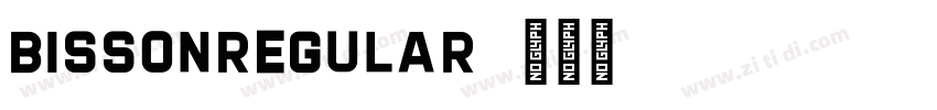 BissonRegular字体转换