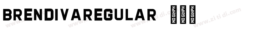 BrendivaRegular字体转换