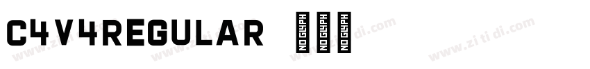 C4v4Regular字体转换