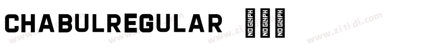 CHABULRegular字体转换
