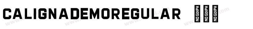 CalignaDEMORegular字体转换