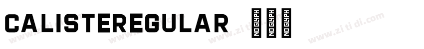 CalisteRegular字体转换 CalisteRegular字体转换