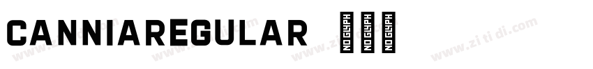 CanniaRegular字体转换