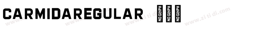 CarmidaRegular字体转换