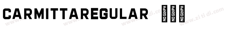 CarmittaRegular字体转换