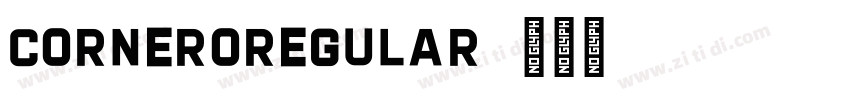 CorneroRegular字体转换