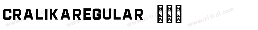 CralikaRegular字体转换