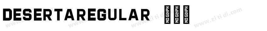 DesertaRegular字体转换
