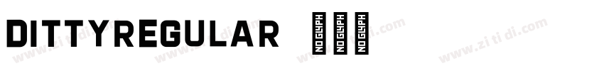 DittyRegular字体转换